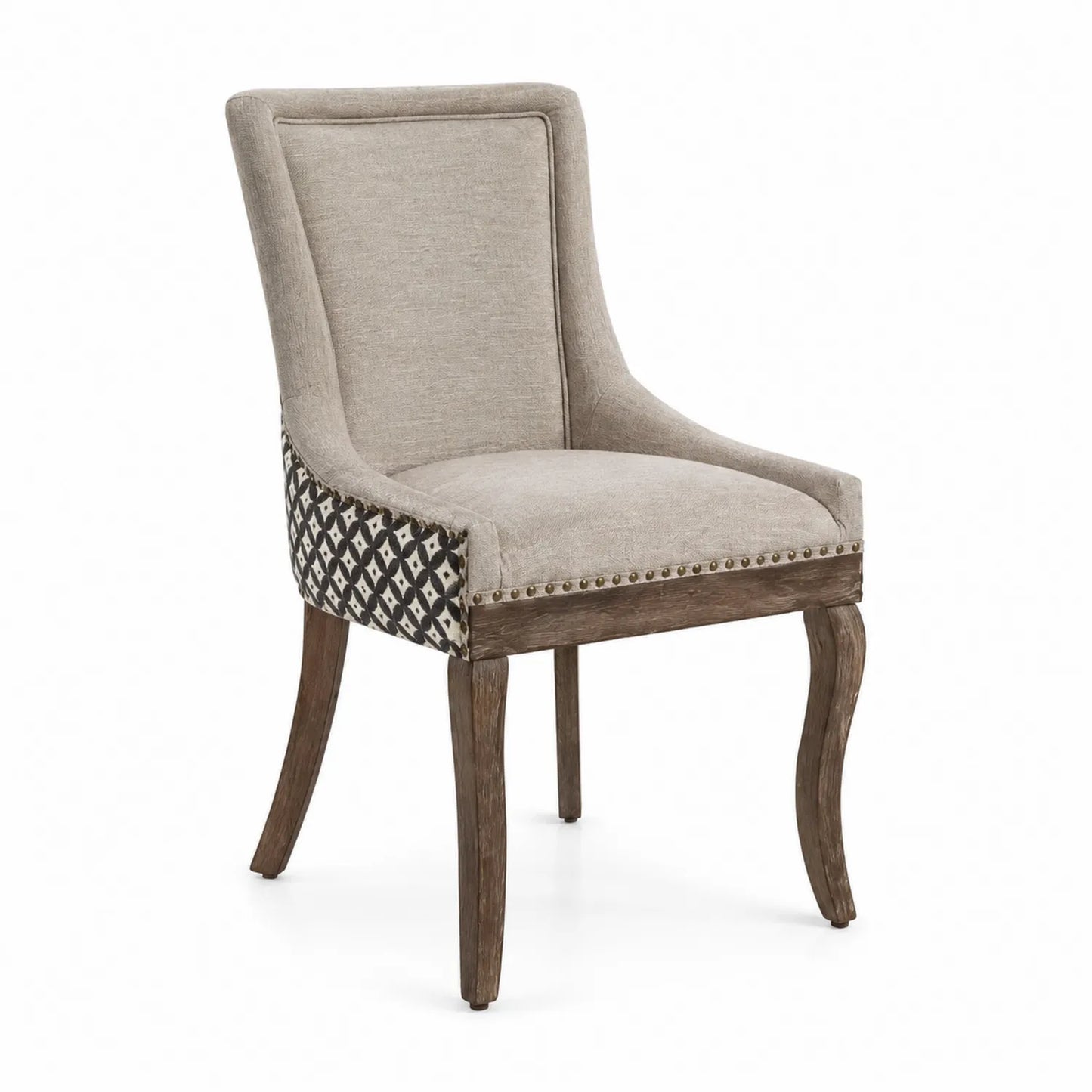Chaise en bois avec revêtement en polyester