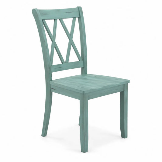 Chaise en bois de pin Vert 85x40x45 cm